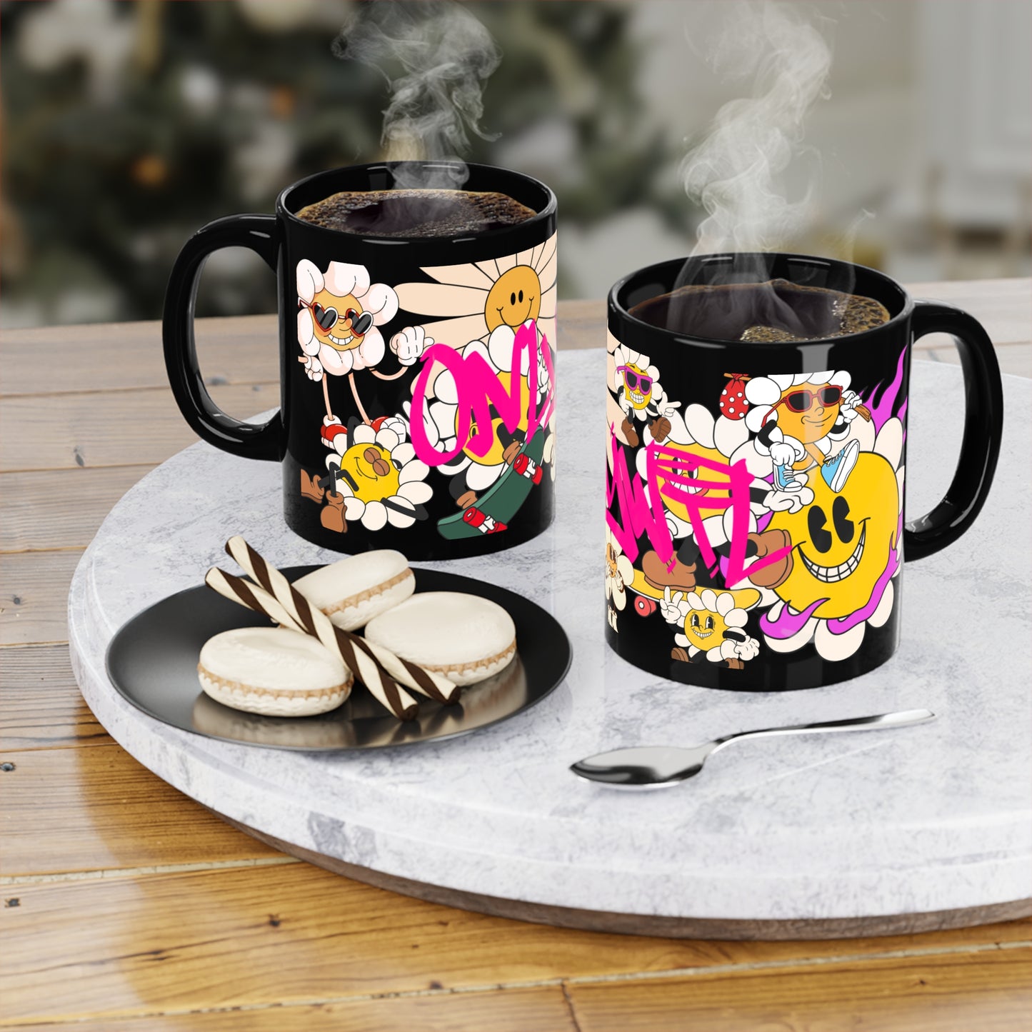 Black Coffee Mug, 11oz