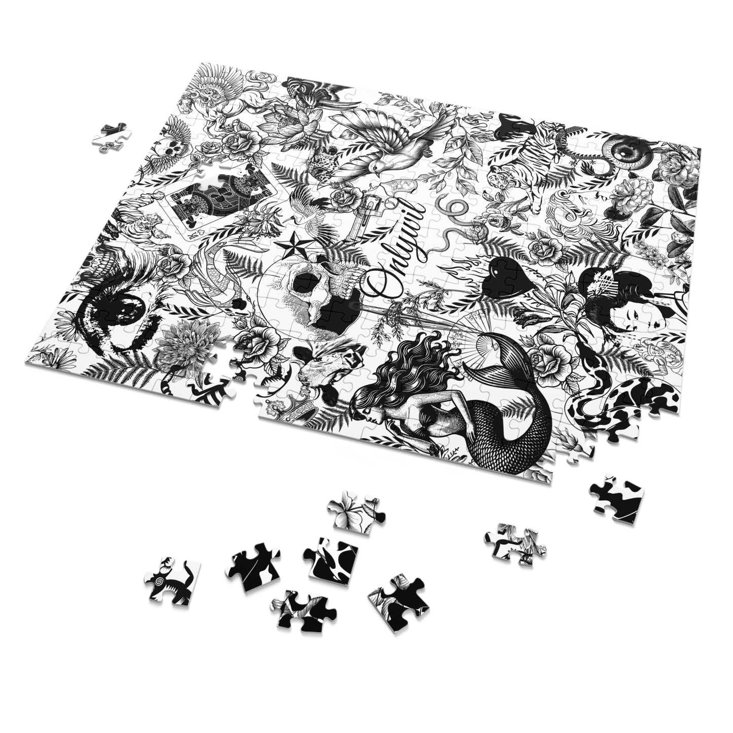Jigsaw Puzzle with Tin