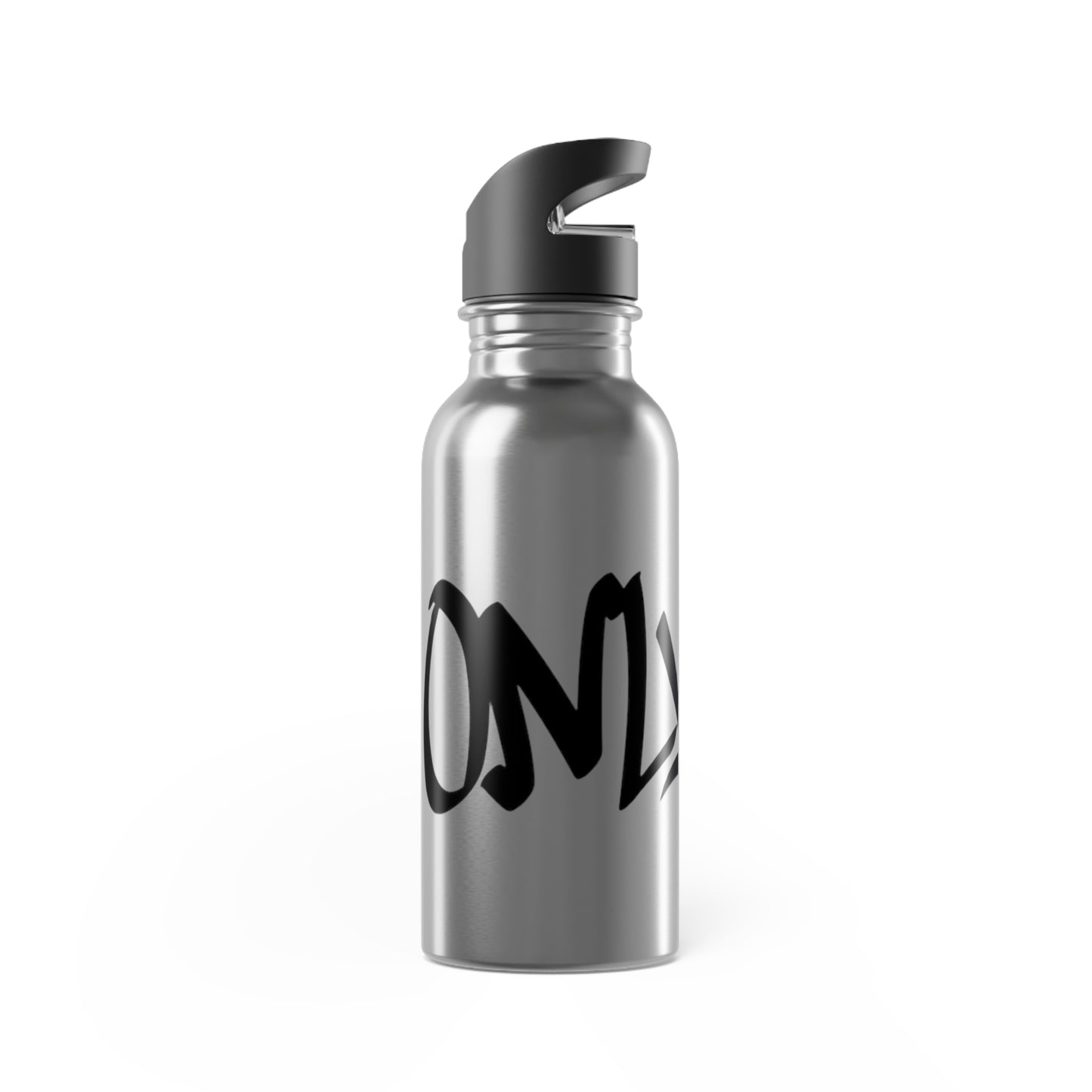 20oz Stainless Steel Water Bottle with Straw — Graffiti Script Design