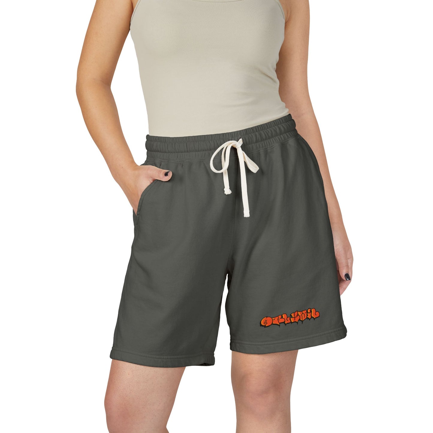 Unisex Garment-Dyed Lightweight Fleece Sweat Shorts