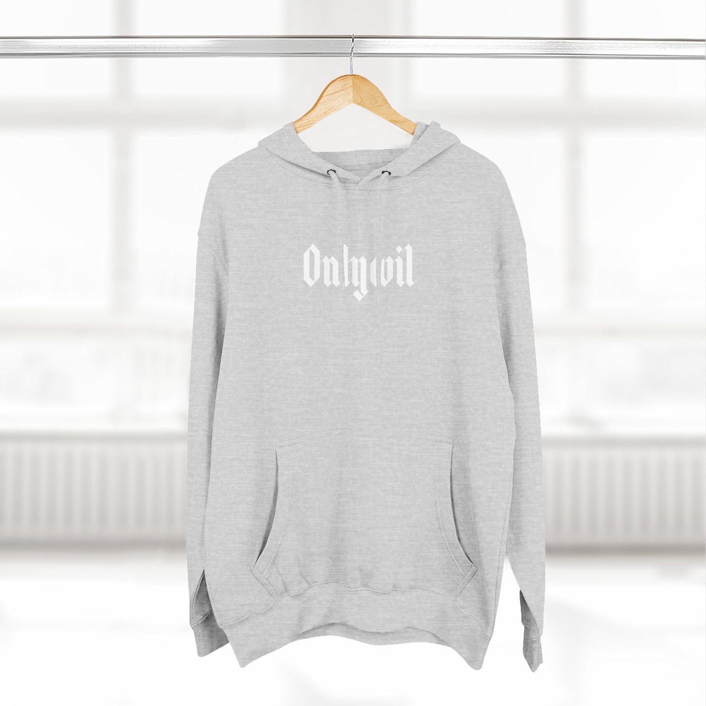 Three-Panel Fleece Hoodie