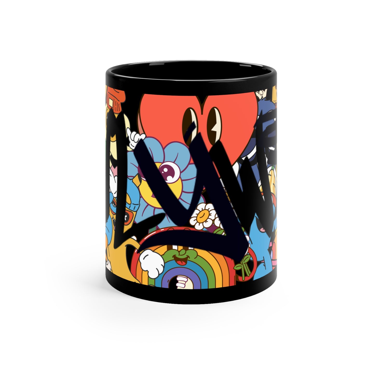 Black Coffee Mug, 11oz