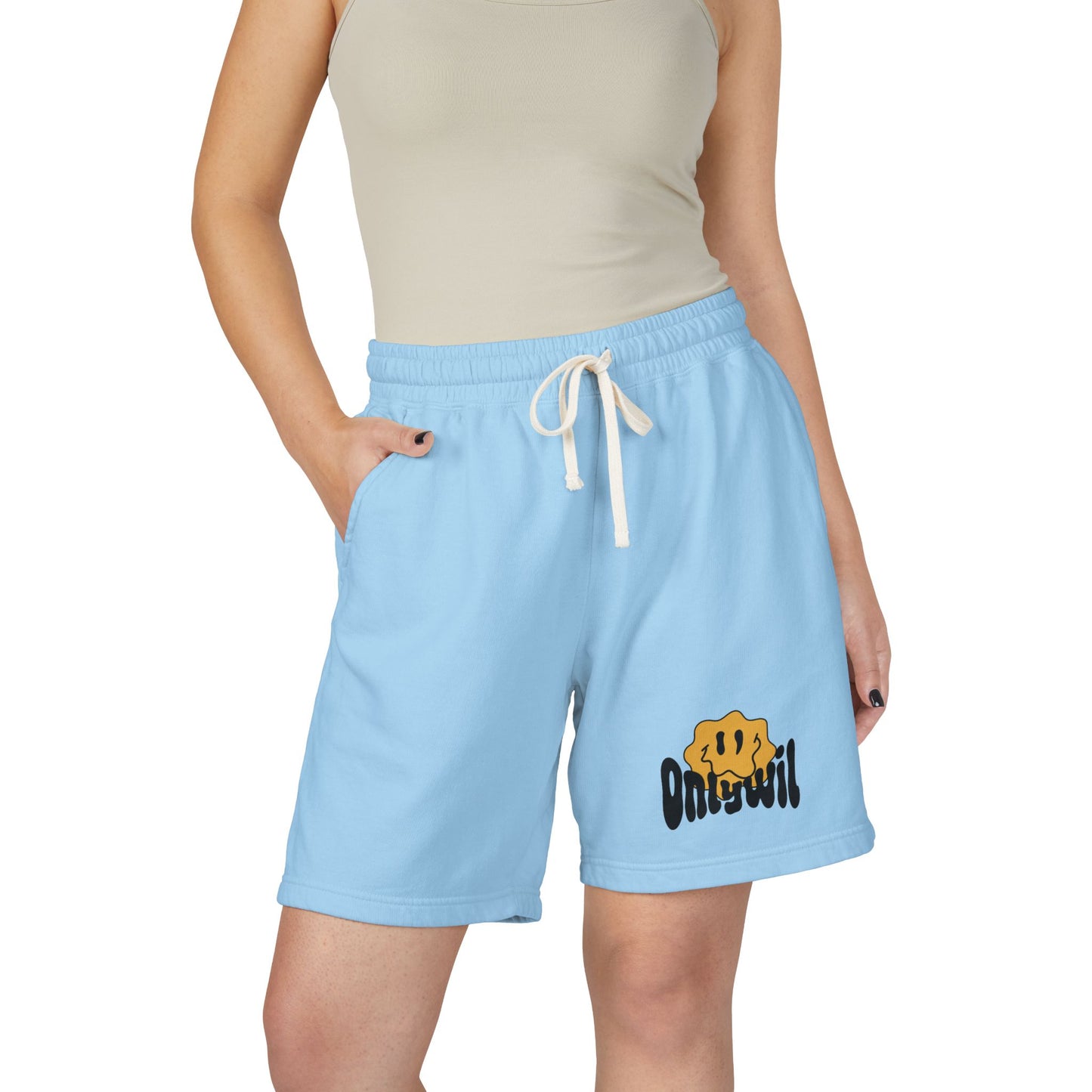 Unisex Garment-Dyed Lightweight Fleece Sweat Shorts