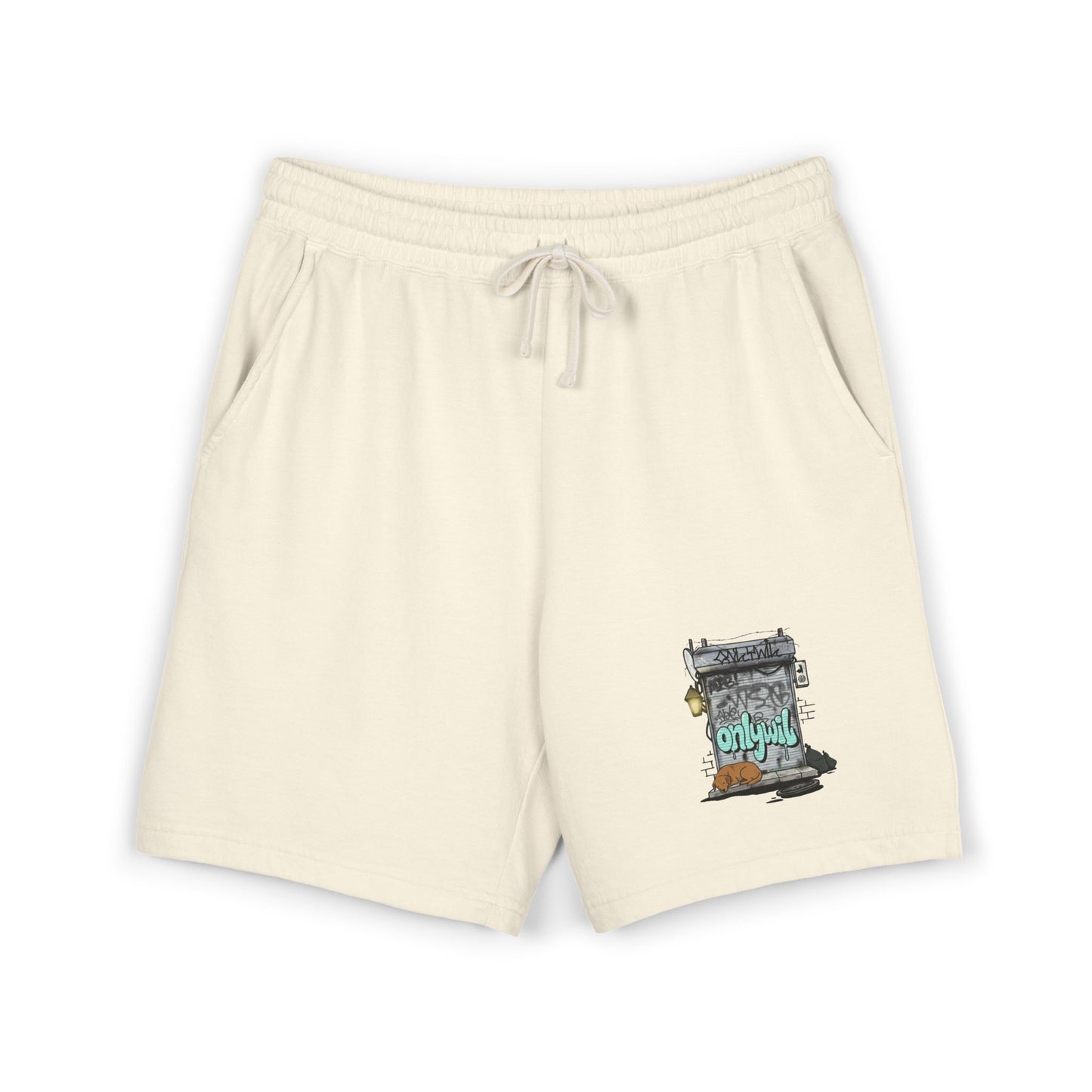 Unisex Garment-Dyed Lightweight Fleece Sweat Shorts