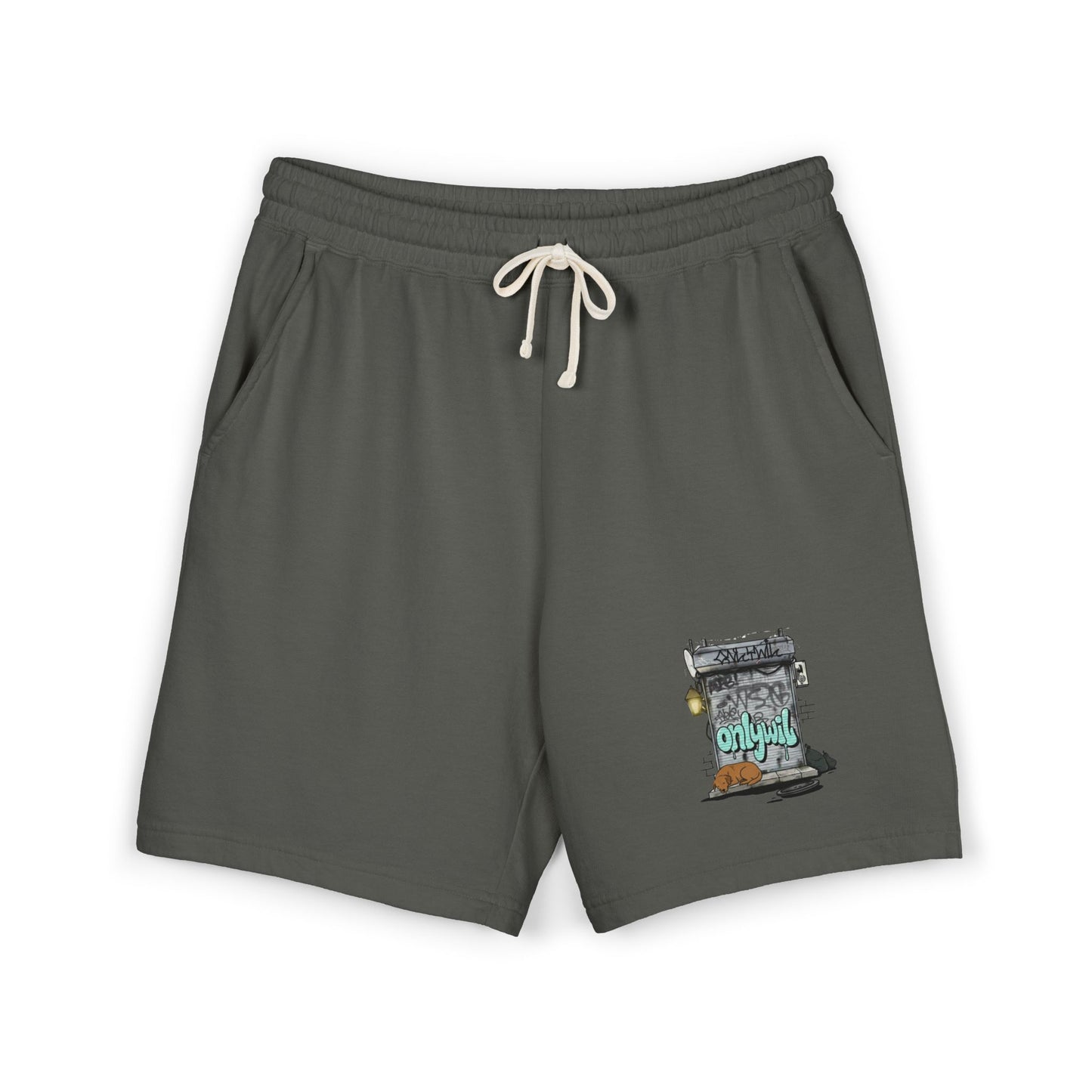 Unisex Garment-Dyed Lightweight Fleece Sweat Shorts