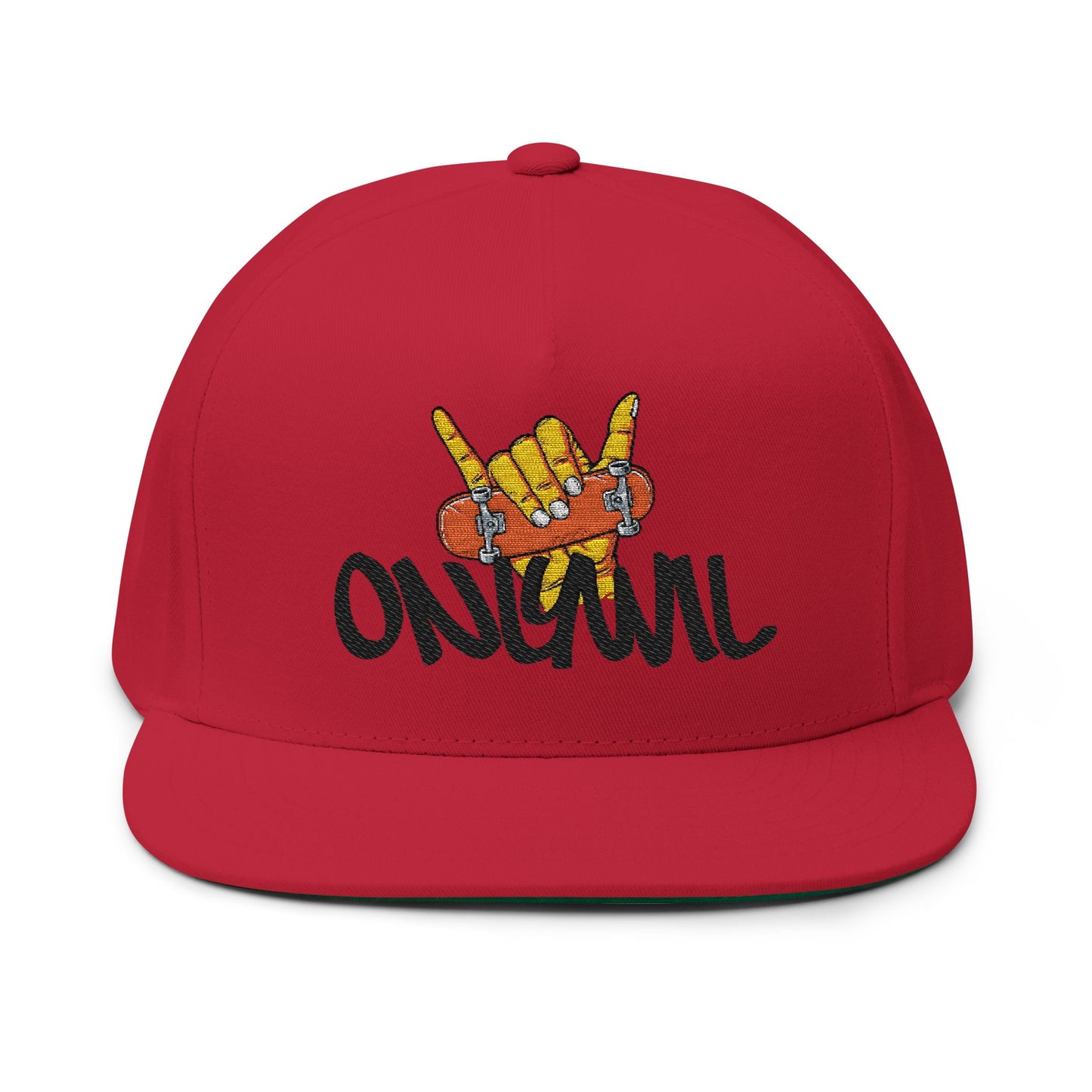 Flat Bill Cap (Embroidery)