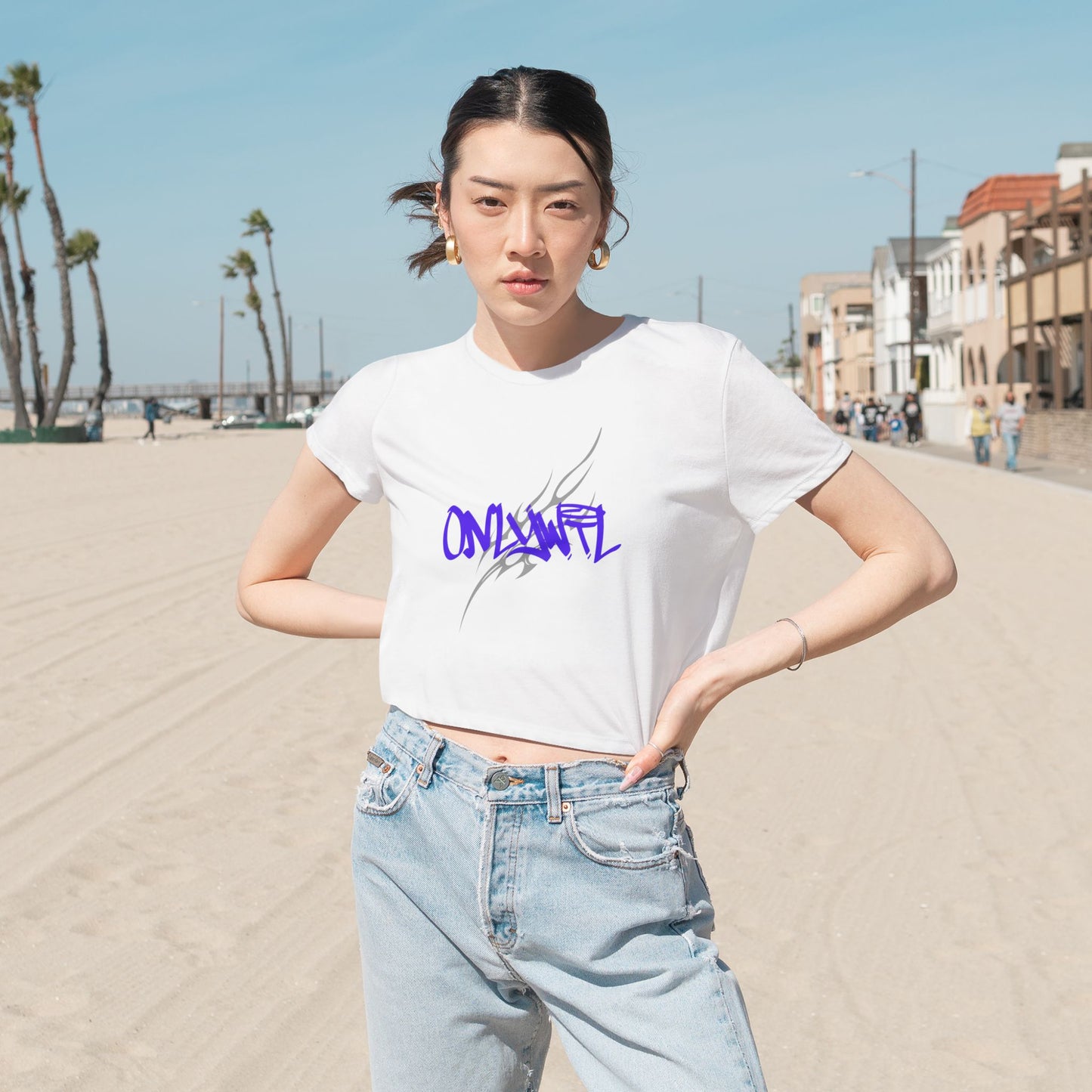 Women's Flowy Cropped Tee