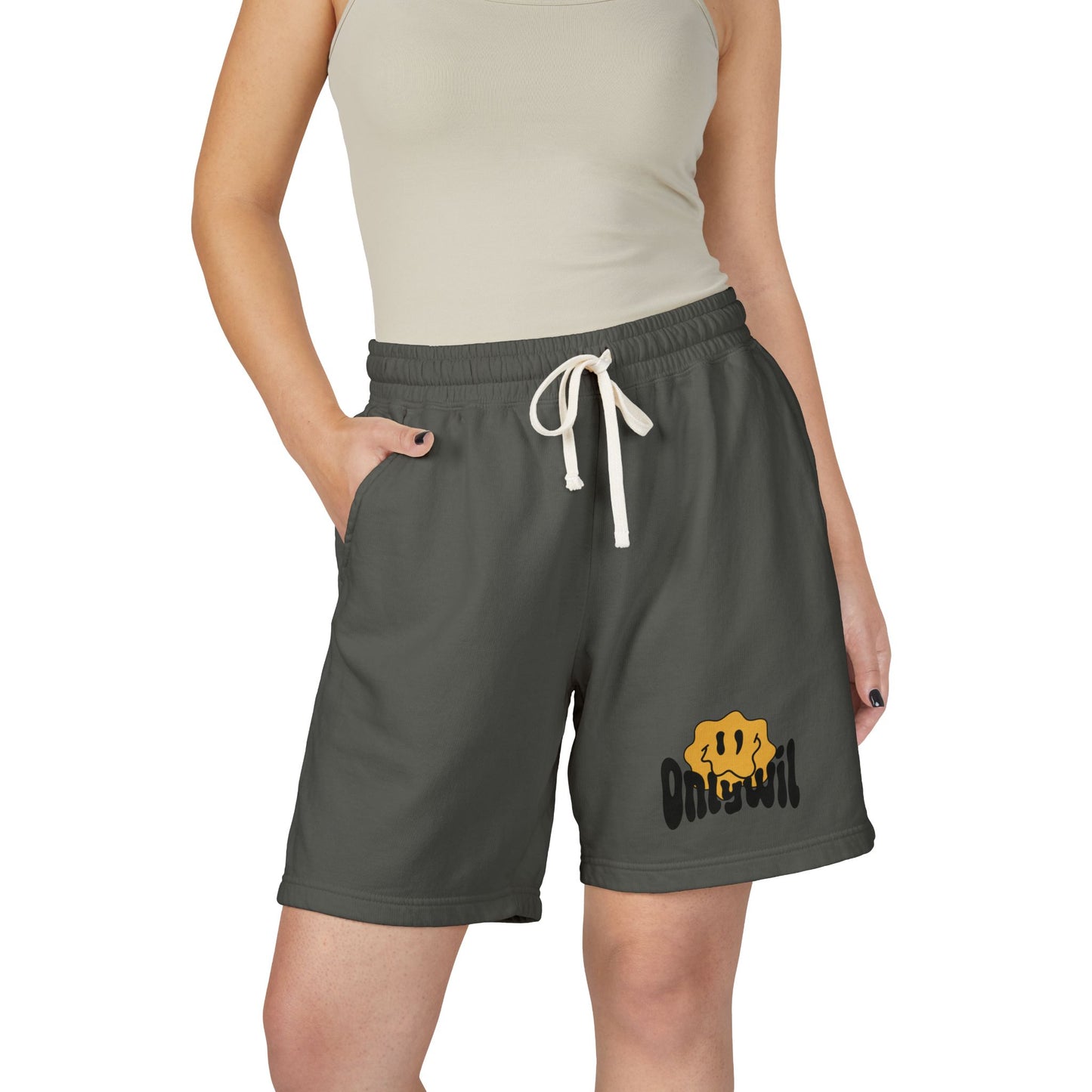 Unisex Garment-Dyed Lightweight Fleece Sweat Shorts