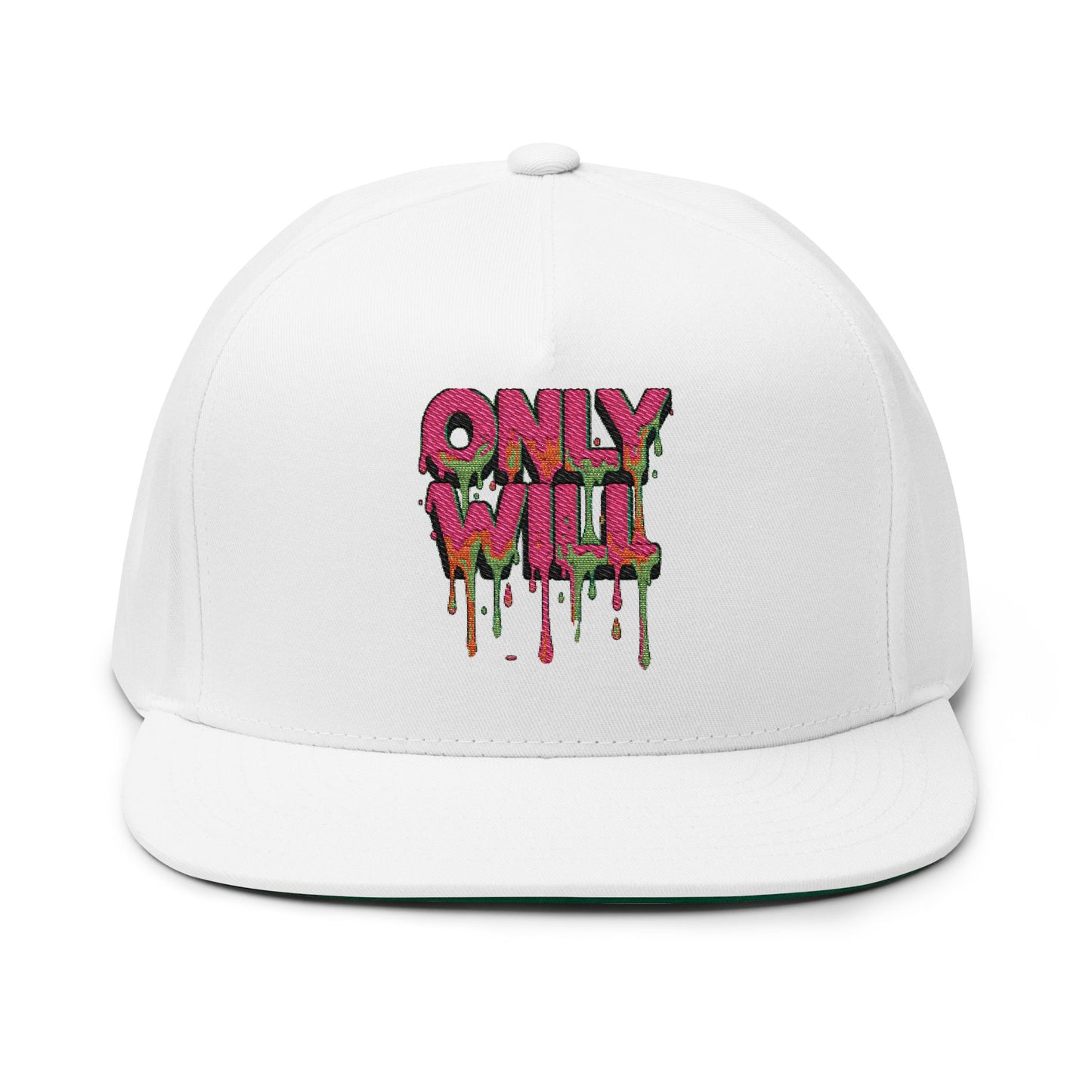 Flat Bill Cap (Embroidery)