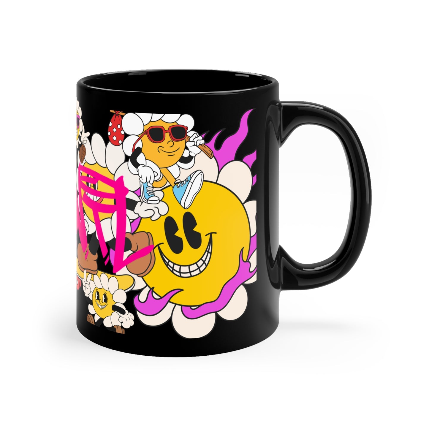 Black Coffee Mug, 11oz