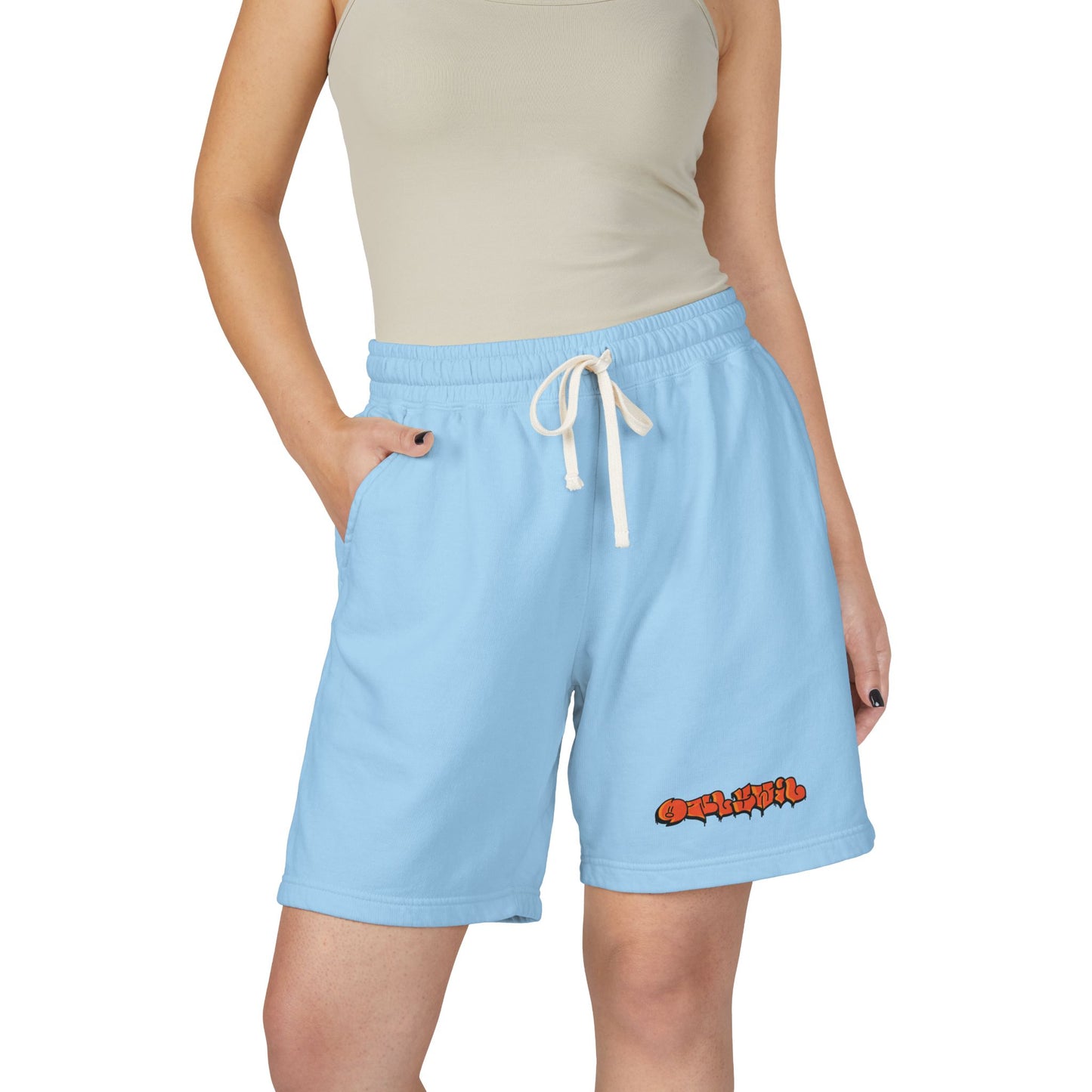 Unisex Garment-Dyed Lightweight Fleece Sweat Shorts