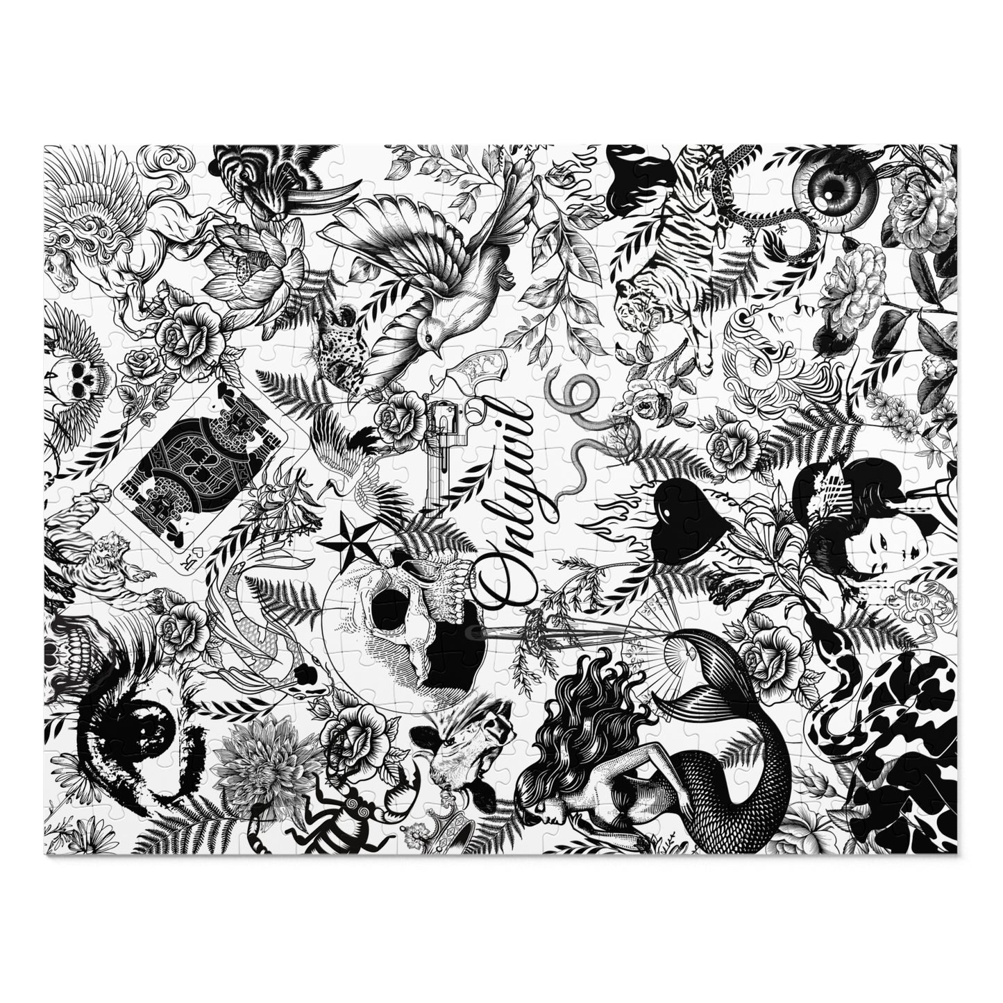 Jigsaw Puzzle with Tin